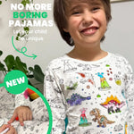 Zweiteiliges Pyjama-Set für Kinder - Color Me! 🦖 Dinosaurier