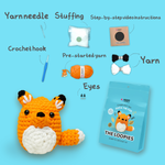 Crochet Kit for Beginners | Sofia the Fox | for Kids (4+) and Adults