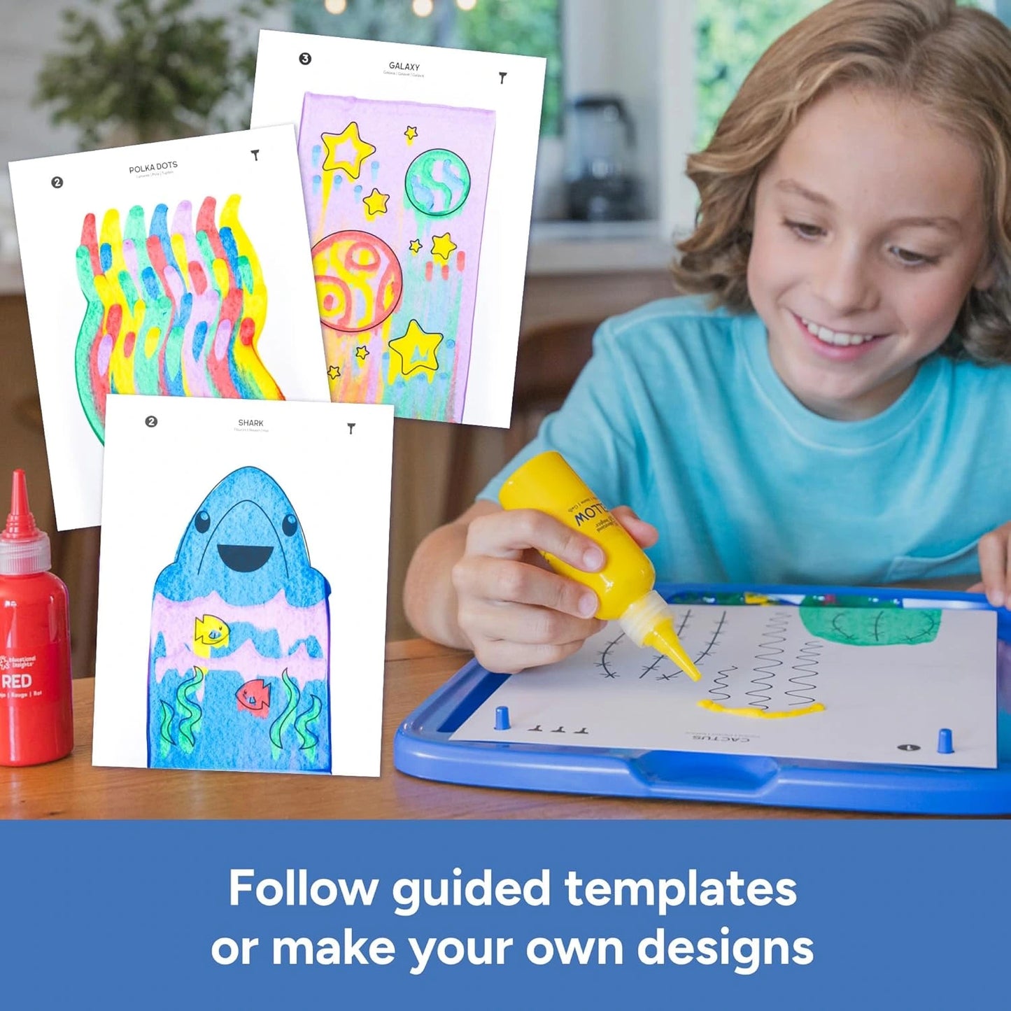 Squeegee Art – Mess-Free Painting Kit for Kids 5+