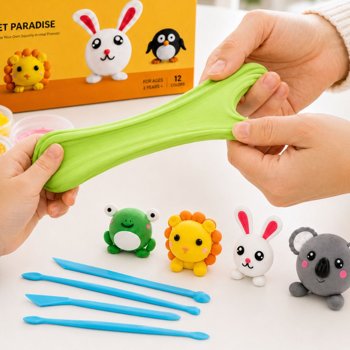 64-Piece DIY Squishy Clay Set (4+ years)