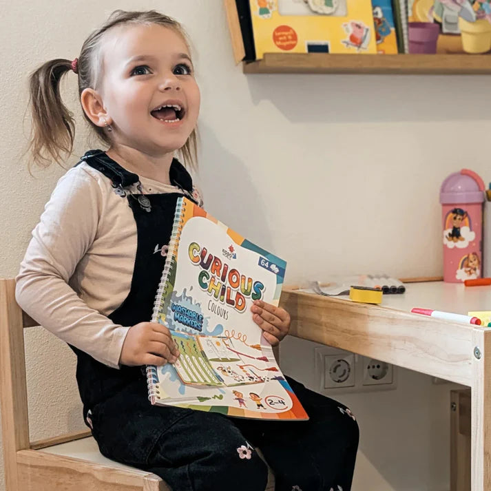 Wassermalbuch – Folge den Linien! Malen Sie mit Wasser durch Regenbögen und die Natur, wiederverwendbar (8 Seiten, 6–24 Monate)