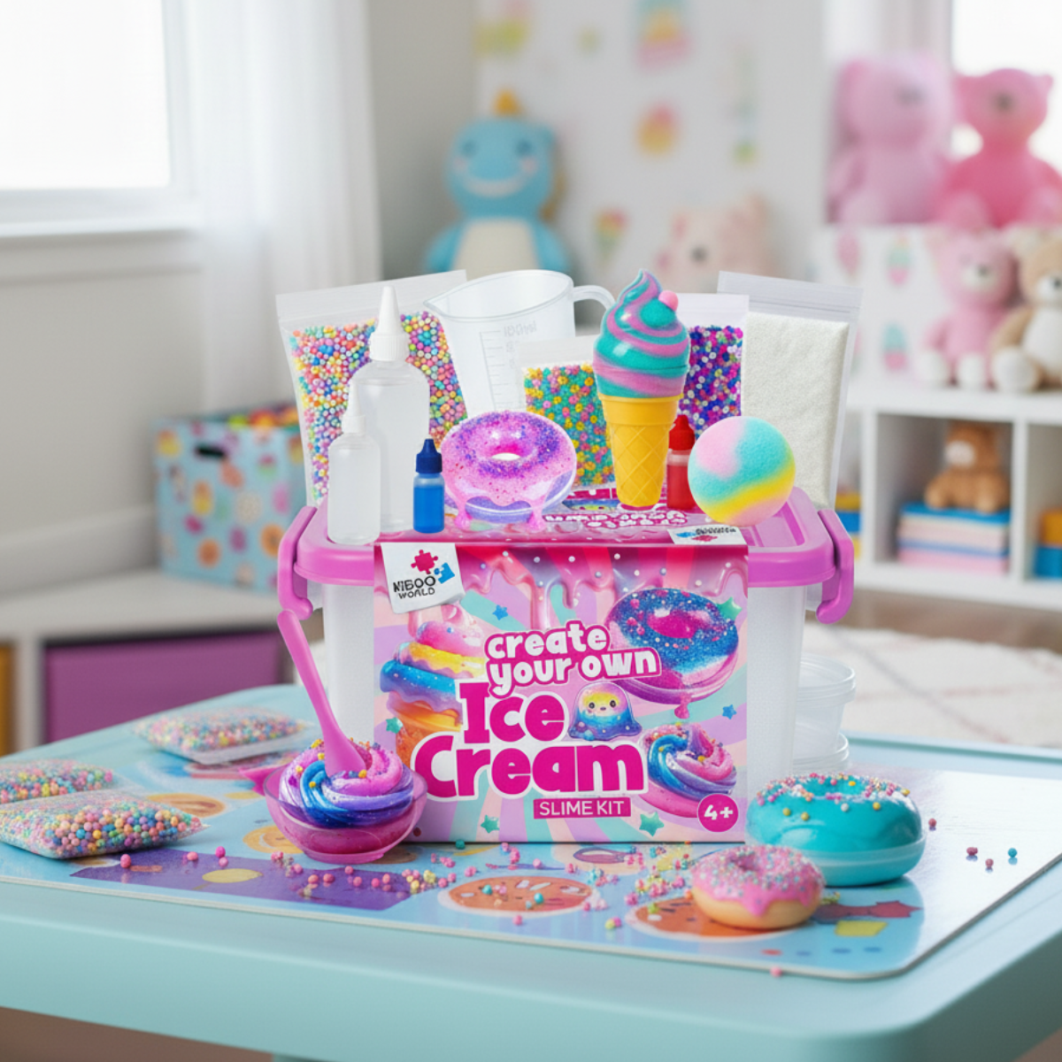 Ice Cream Slime Kit | Create Your Own Slime Ice Cream World | for Kids 4+