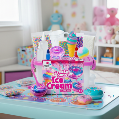 Ice Cream Slime Kit | Create Your Own Slime Ice Cream World | for Kids 4+