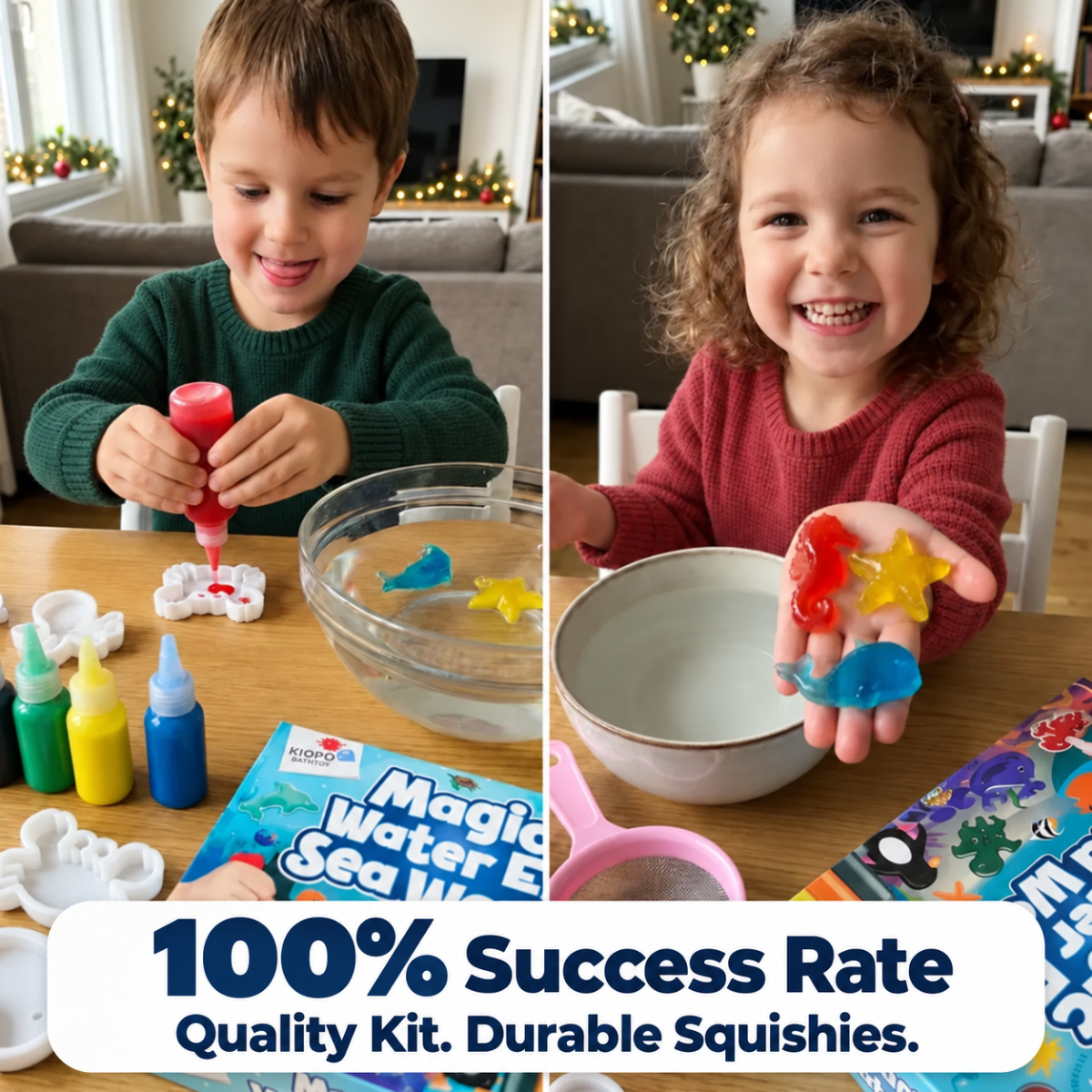 Magic Water Squishies – Creative 3D Figure Making Kit | Sea World | 3+ Years