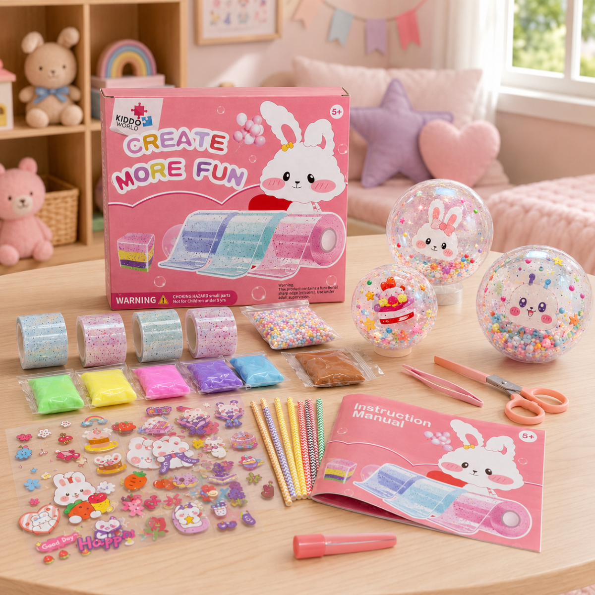 41-Piece DIY Bubble Squishies Kit (Ages 4+)