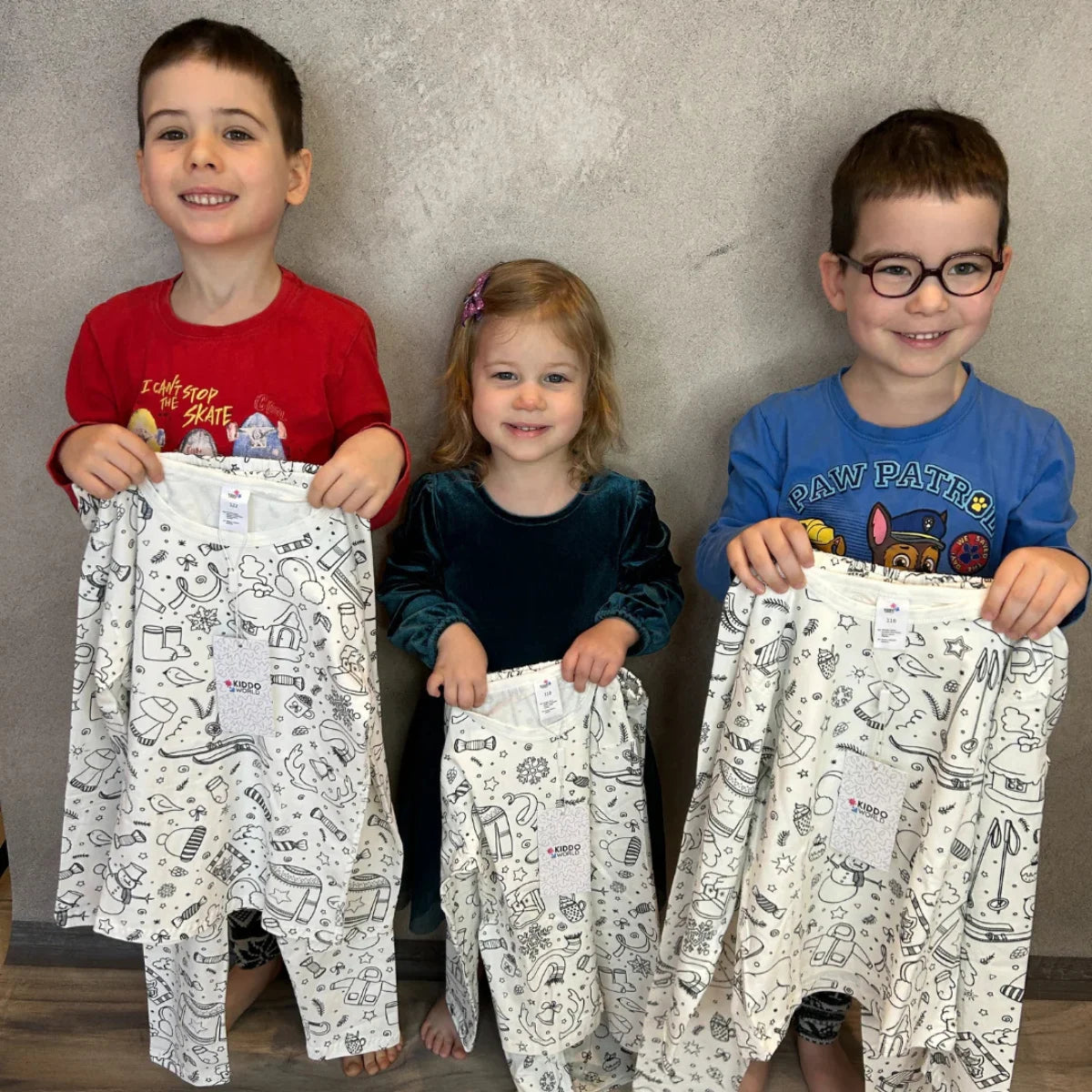 2-Piece Children’s Colorable Pajamas | Safari Animals (4–8 years)