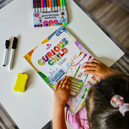 Wassermalbuch – Folge den Linien! Malen Sie mit Wasser durch Regenbögen und die Natur, wiederverwendbar (8 Seiten, 6–24 Monate)