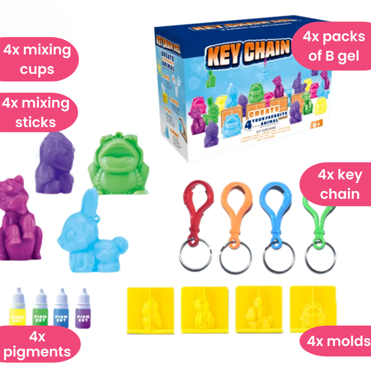 Creative DIY Squishy Figures Kit (6+ years)