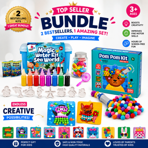 TOPSELLER BUNDLE: Magic Water Squishies & Pom Pom Kit