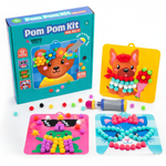 Pom Pom Kit | Sensory Creative Play with Fluffy Balls | for Kids 5+