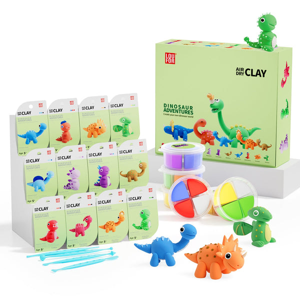 Creative Set Magic Air Dry Clay - World of ANIMALS