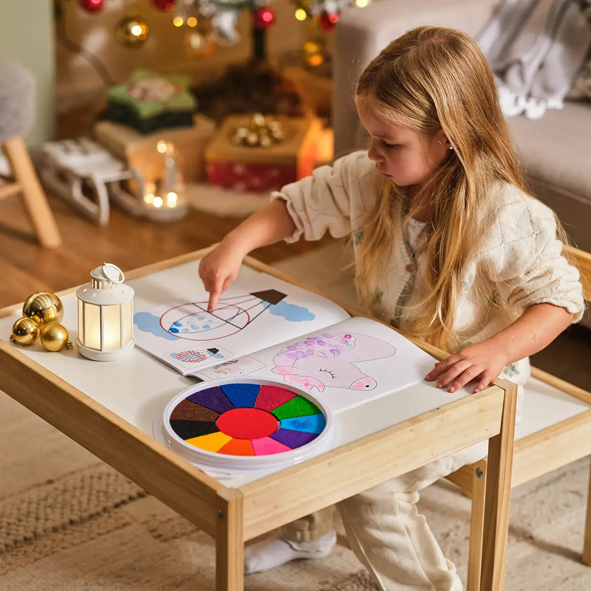 Limited Edition: Christmas Finger Painting Coloring Book