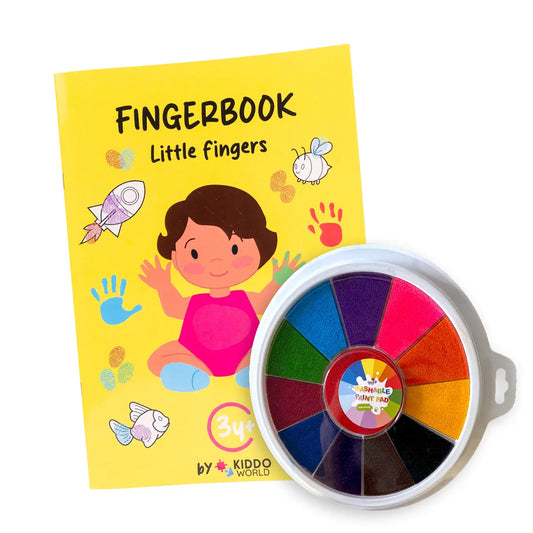 Livro para colorir com desenhos dos dedos - Pequenos dedos