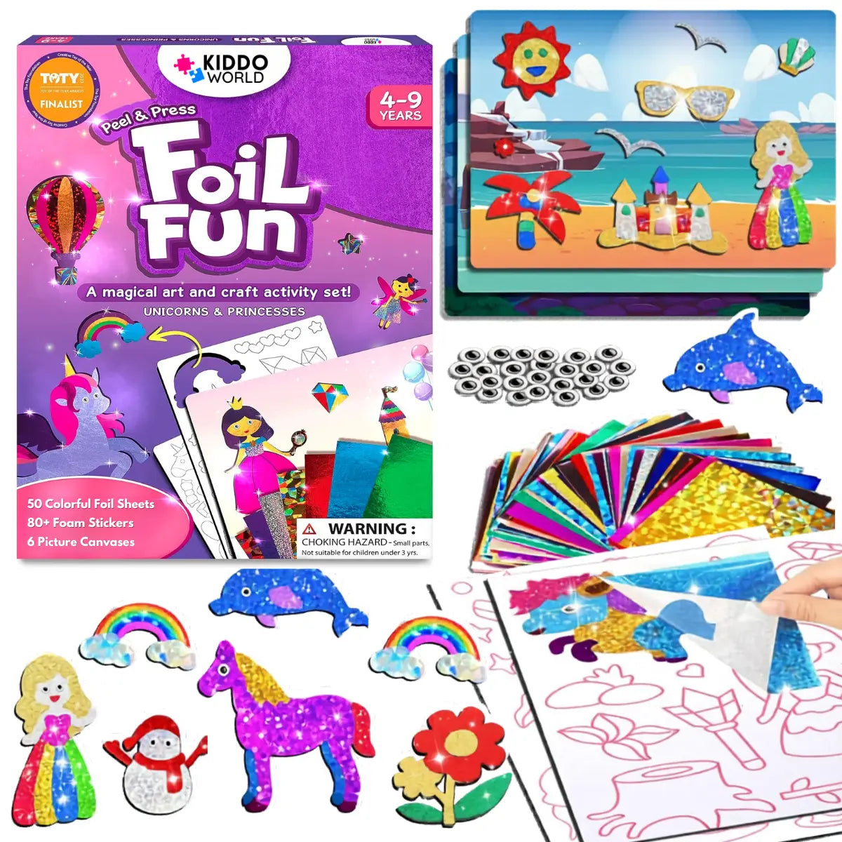 Foil Fun: Unicorns & Princesses – Create Sparkling Fairy Tales Without the Mess! (Ages 4+)