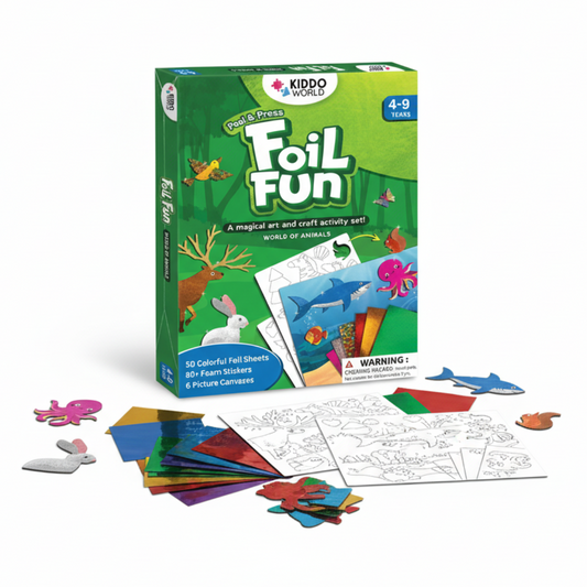 Foil Fun | Create Animals with Shiny Foils – Mess-Free | for Kids 3+