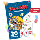 Nuevo - Libro de huellas dactilares de Tom y Jerry - 🌈 Only 1x Coloring Book (without color palette)