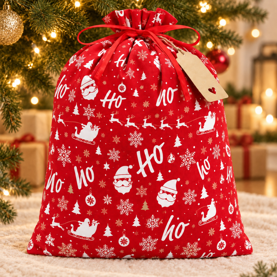 Christmas Cotton Gift Bag (30 x 40 cm) – Christmas gift wrapping