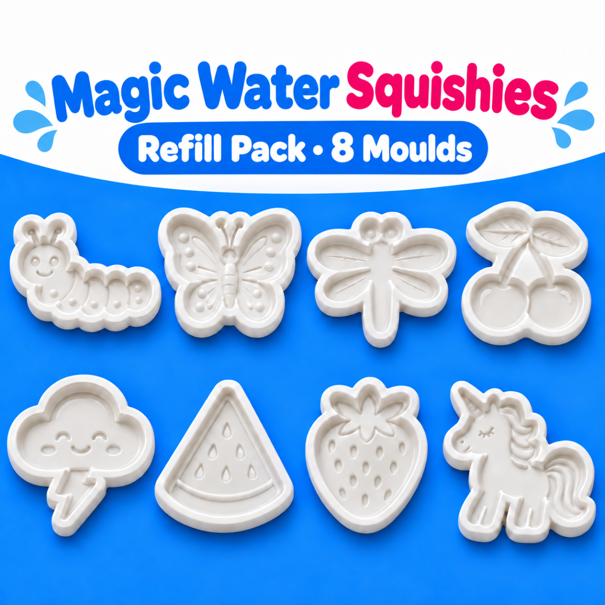 NEU: 6er Set neue Gussformen für magische 3D Figuren