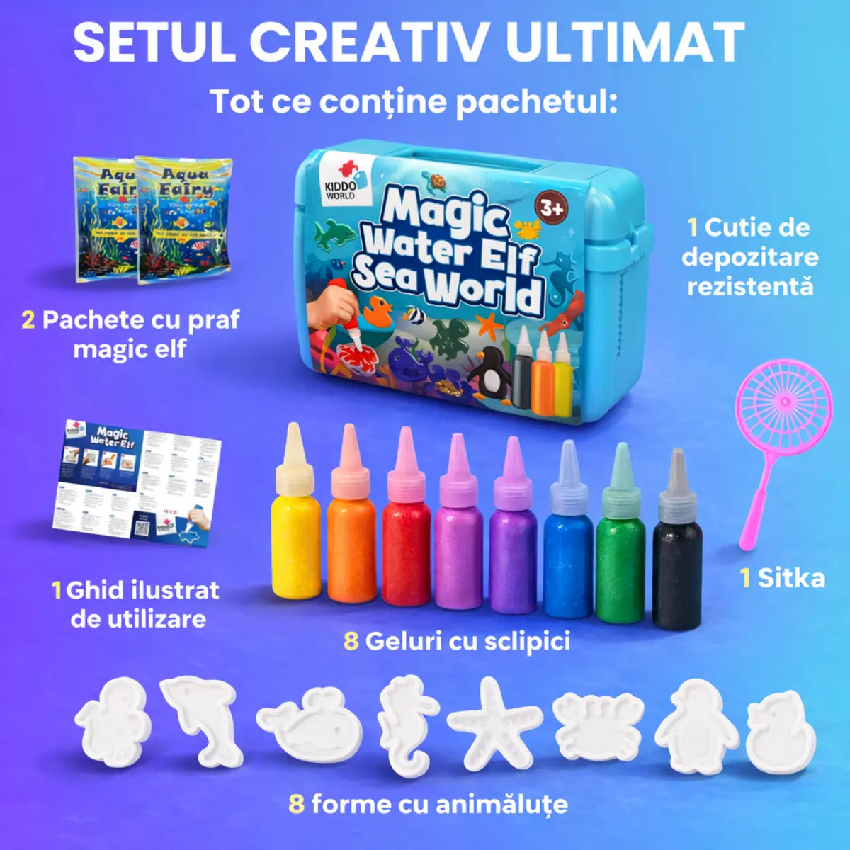 Magic Water Elf, Sea World, 8 Colors and 8 Molds