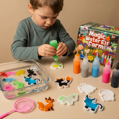 Wassermalbuch – Folge den Linien! Malen Sie mit Wasser durch Regenbögen und die Natur, wiederverwendbar (8 Seiten, 6–24 Monate)