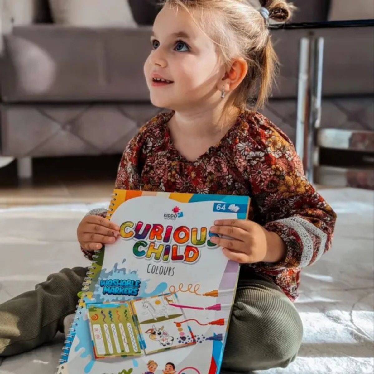 Curious Child Colors | Write-and-Wipe Notebook for Learning to Write (64 pages, 2+ years)