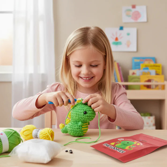 The Loopies 2+1 – Crochet Kit | 3 Adorable Characters | For children 10+