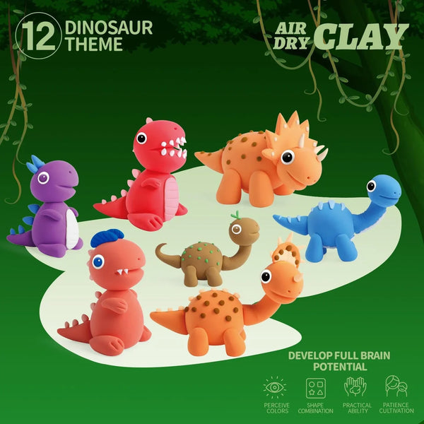 Creative Set Magic Air Dry Clay - World of ANIMALS