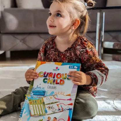 Wassermalbuch – Folge den Linien! Malen Sie mit Wasser durch Regenbögen und die Natur, wiederverwendbar (8 Seiten, 6–24 Monate)