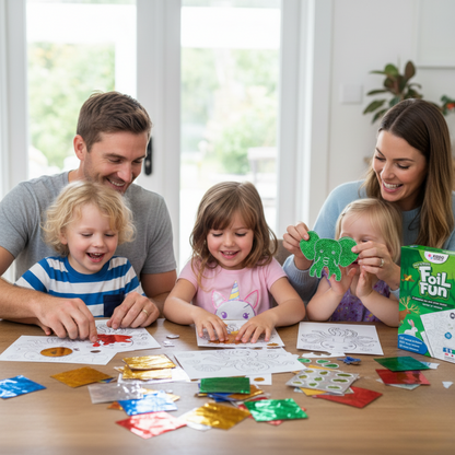 Foil Fun | Create Animals with Shiny Foils – Mess-Free | for Kids 3+