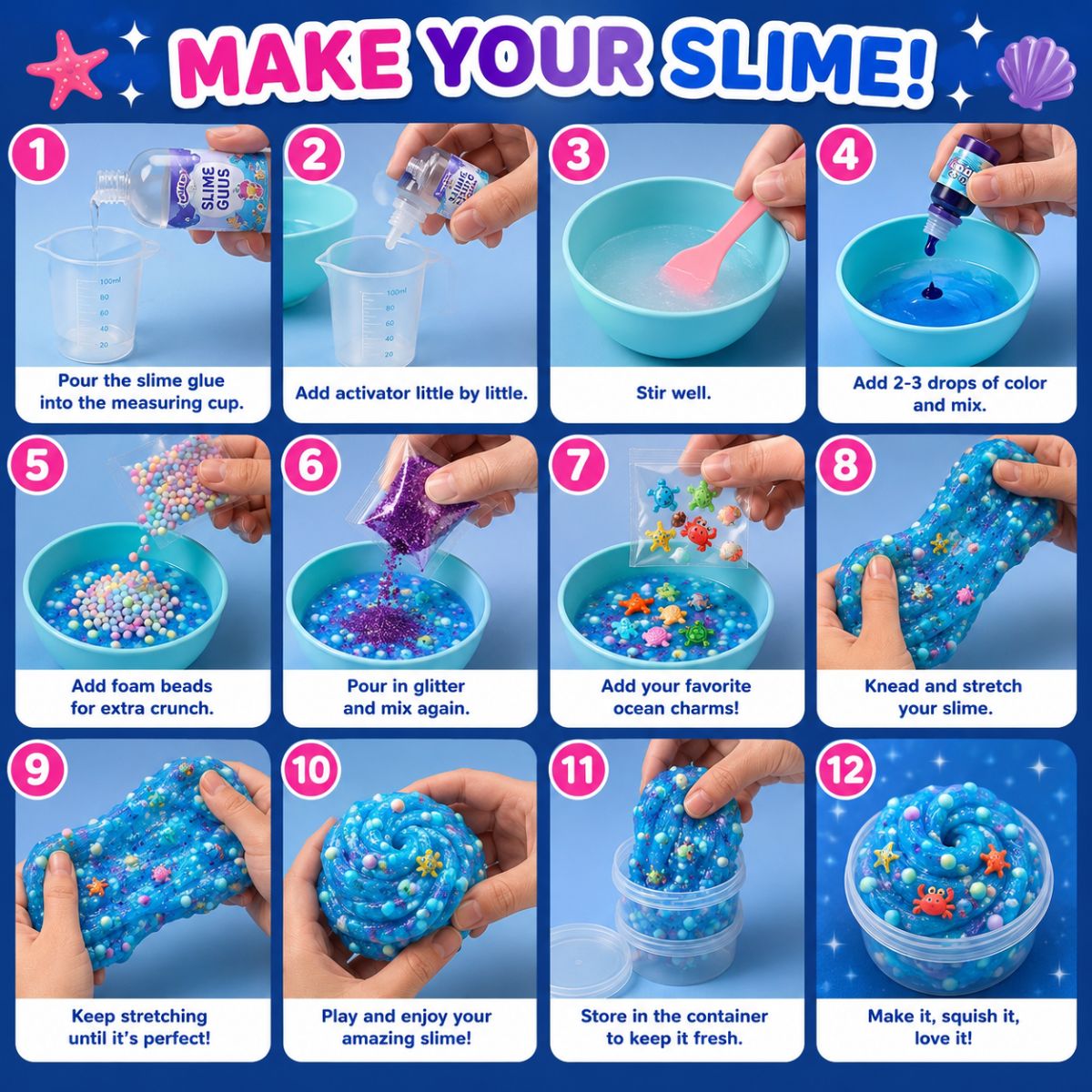 DIY Slime Squishies – Mermaid (Ages 4+)