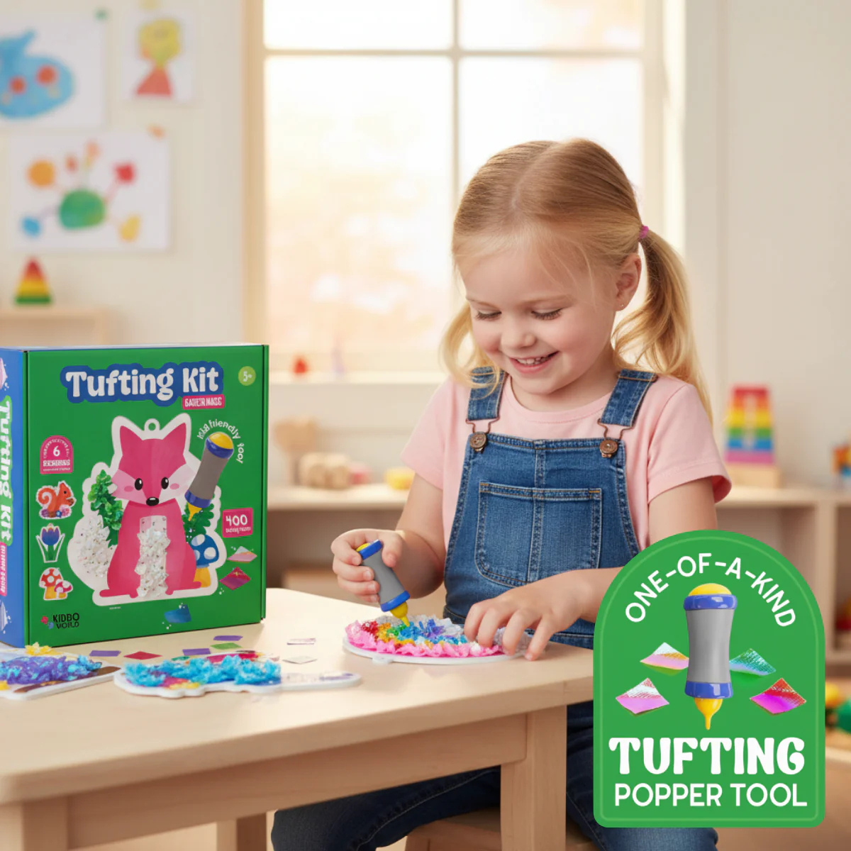 ULTIMATE CREATIVE BUNDLE: Pom Pom Kit, Tufting Kit & Foil Fun Princesses