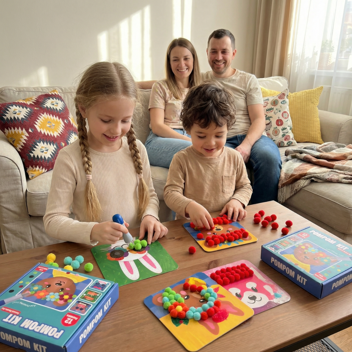 SENSORY CREATIVE BUNDLE: Pom Pom Kit & Tufting Kit