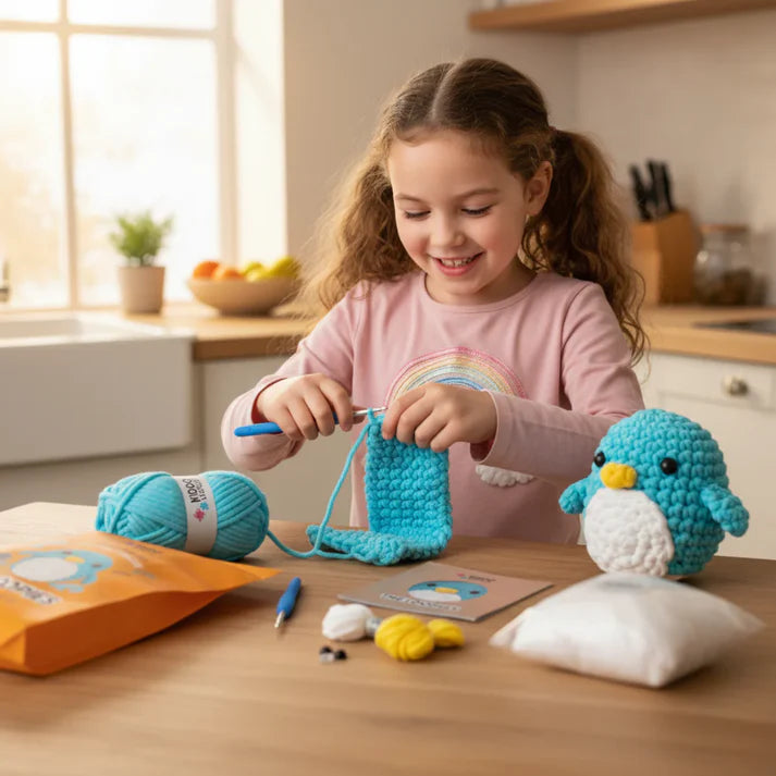 The Loopies 2+1 – Crochet Kit | 3 Adorable Characters | For children 10+