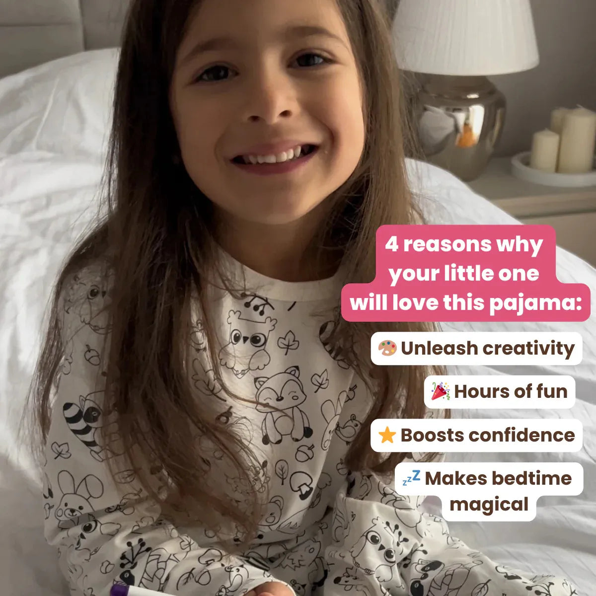 Zweiteiliges Pyjama-Set für Kinder - Color Me! 🦊🌲 Waldtiere