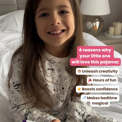 Zweiteiliges Pyjama-Set für Kinder - Color Me! 🦊🌲 Waldtiere