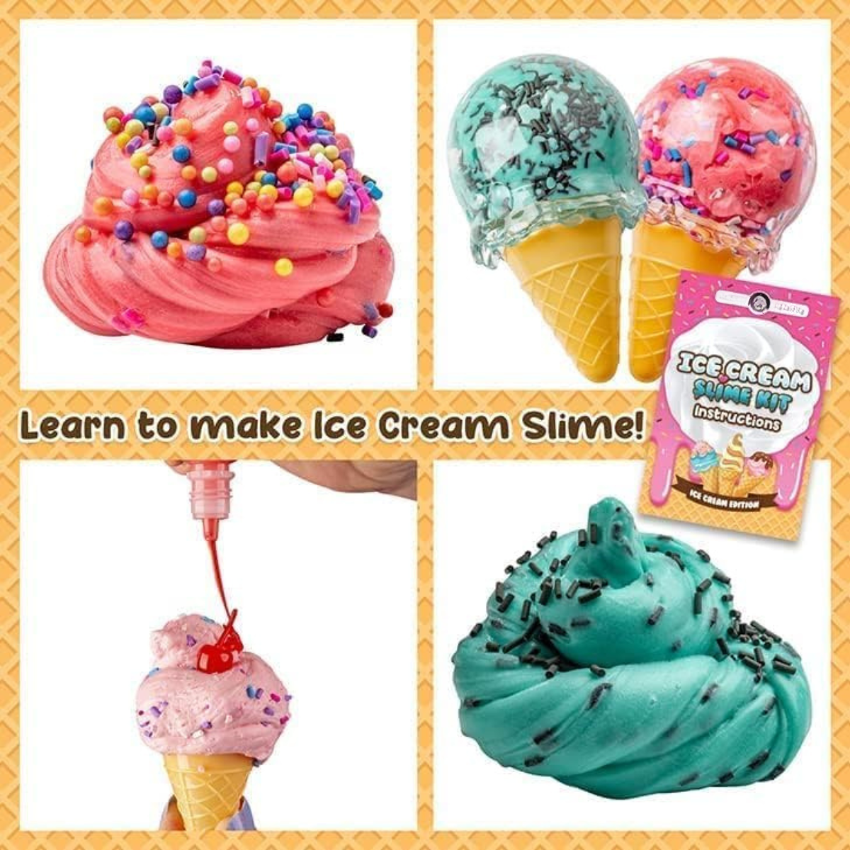 Ice Cream Slime Kit | Create Your Own Slime Ice Cream World | for Kids 4+