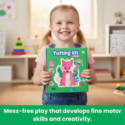 Tufting Kit | Sensory Creative Play with Colorful Pieces | for Kids 4+