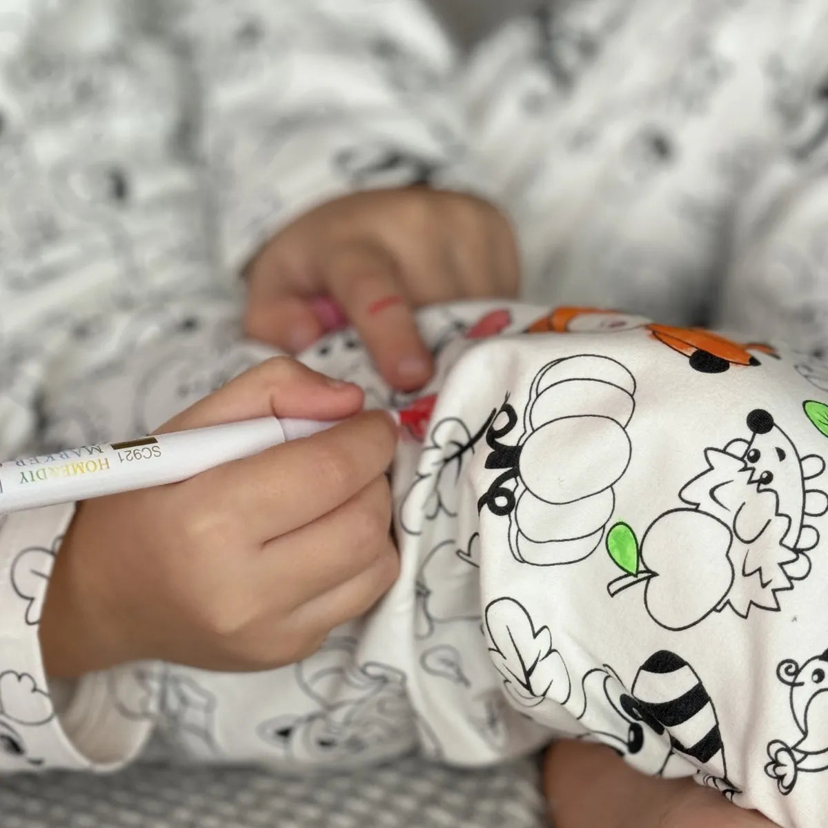 2-Piece Children’s Colorable Pajamas | Forest Animals (4–8 years)
