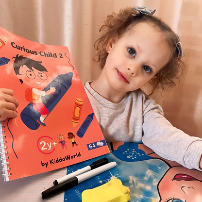 Wassermalbuch – Folge den Linien! Malen Sie mit Wasser durch Regenbögen und die Natur, wiederverwendbar (8 Seiten, 6–24 Monate)