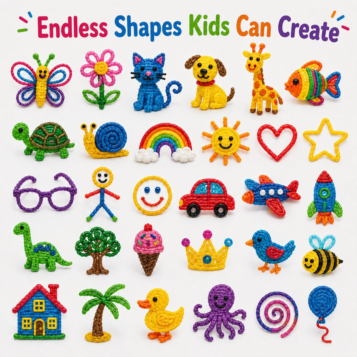 Wikki Stix Magic Waxed Yarn (50-piece set, 3+ years)