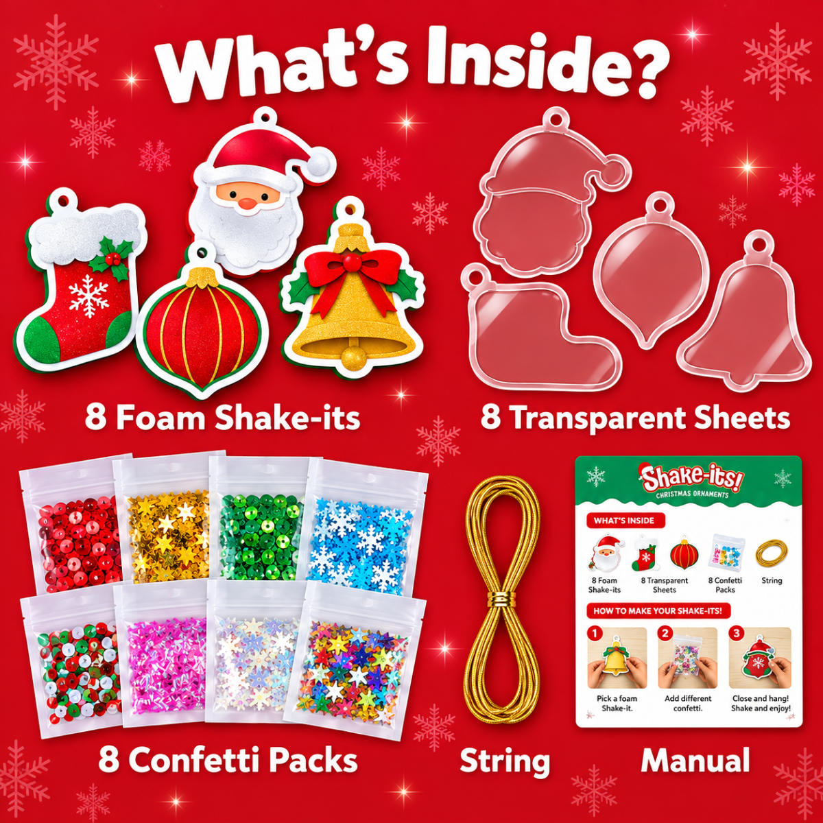 Shake-Its – Creative Kit for Making Festive Decorations (4+ years)