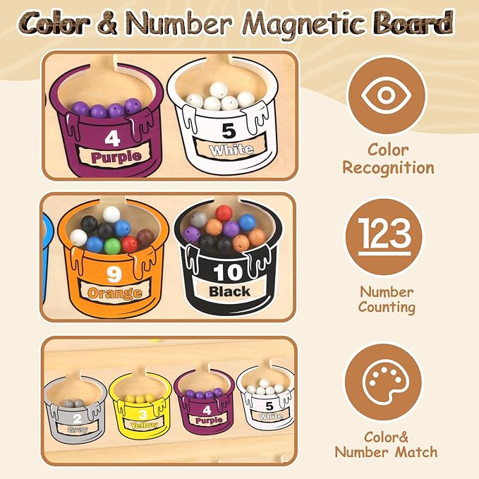 Montessori Magnetic Color Matching Board