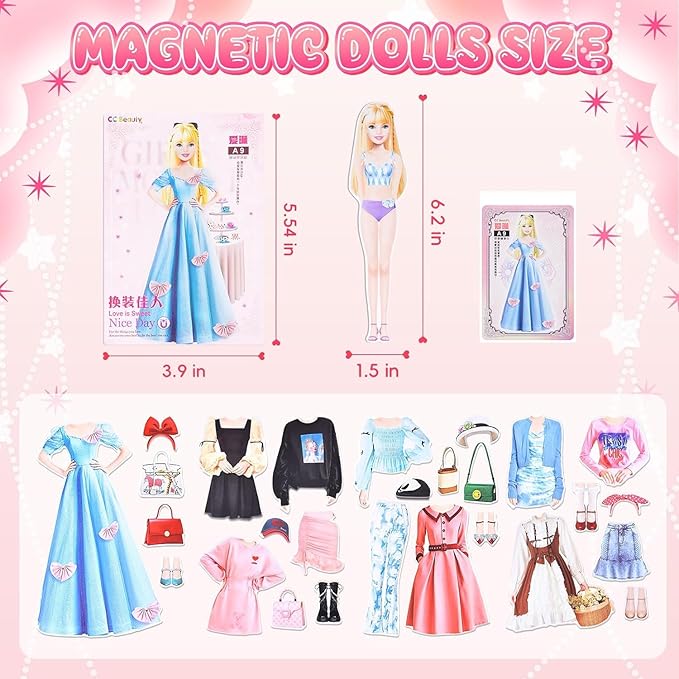 Magnetic Princess Dress Up Baby – The Ultimate Creative Toy for Little Fashion Designers!