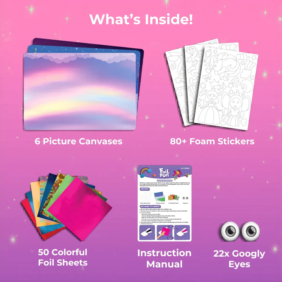 Foil Fun: Unicorns & Princesses – Create Sparkling Fairy Tales Without the Mess! (Ages 4+)