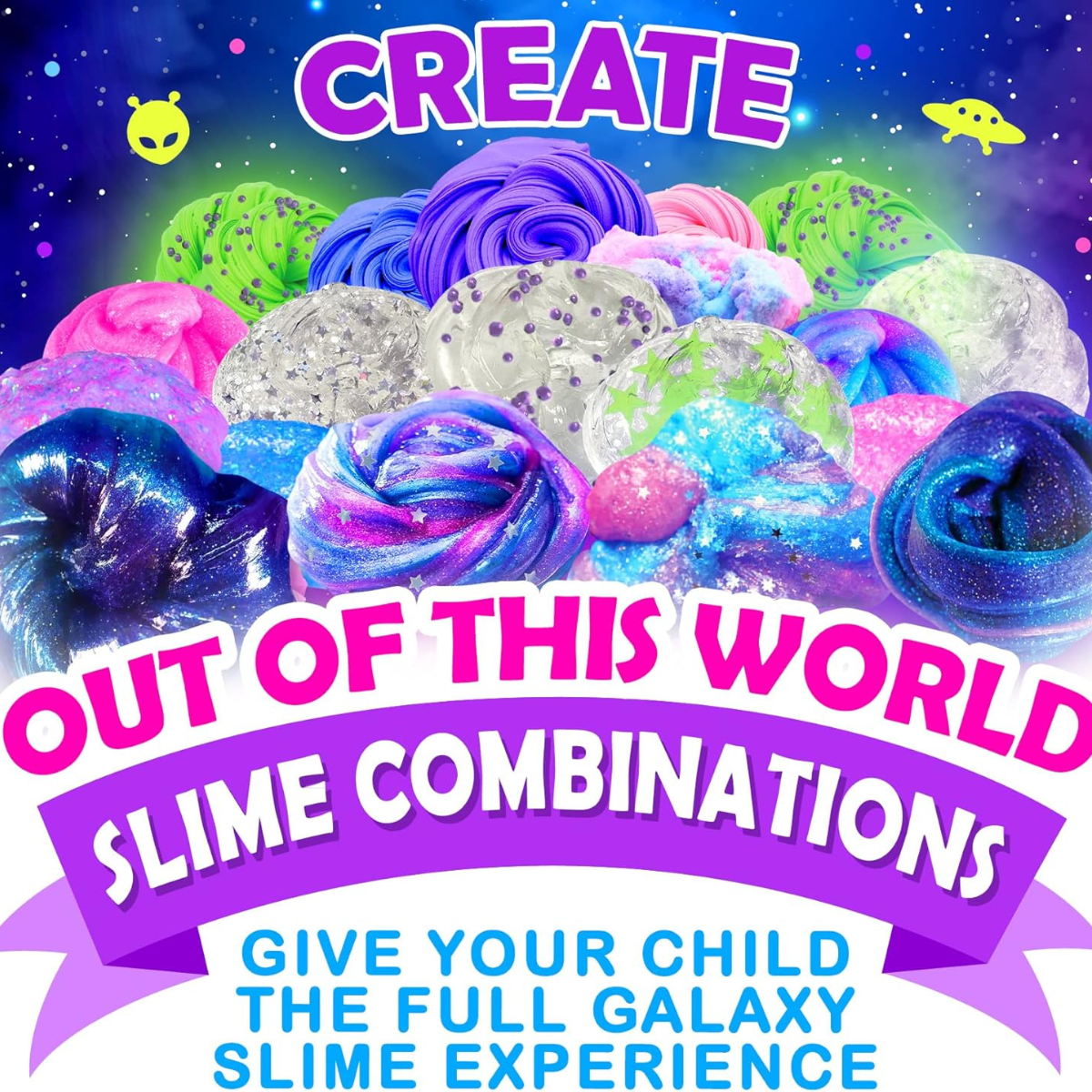 Galaxy Slime Kit | Create Your Own Slime Galaxy | for Kids 4+