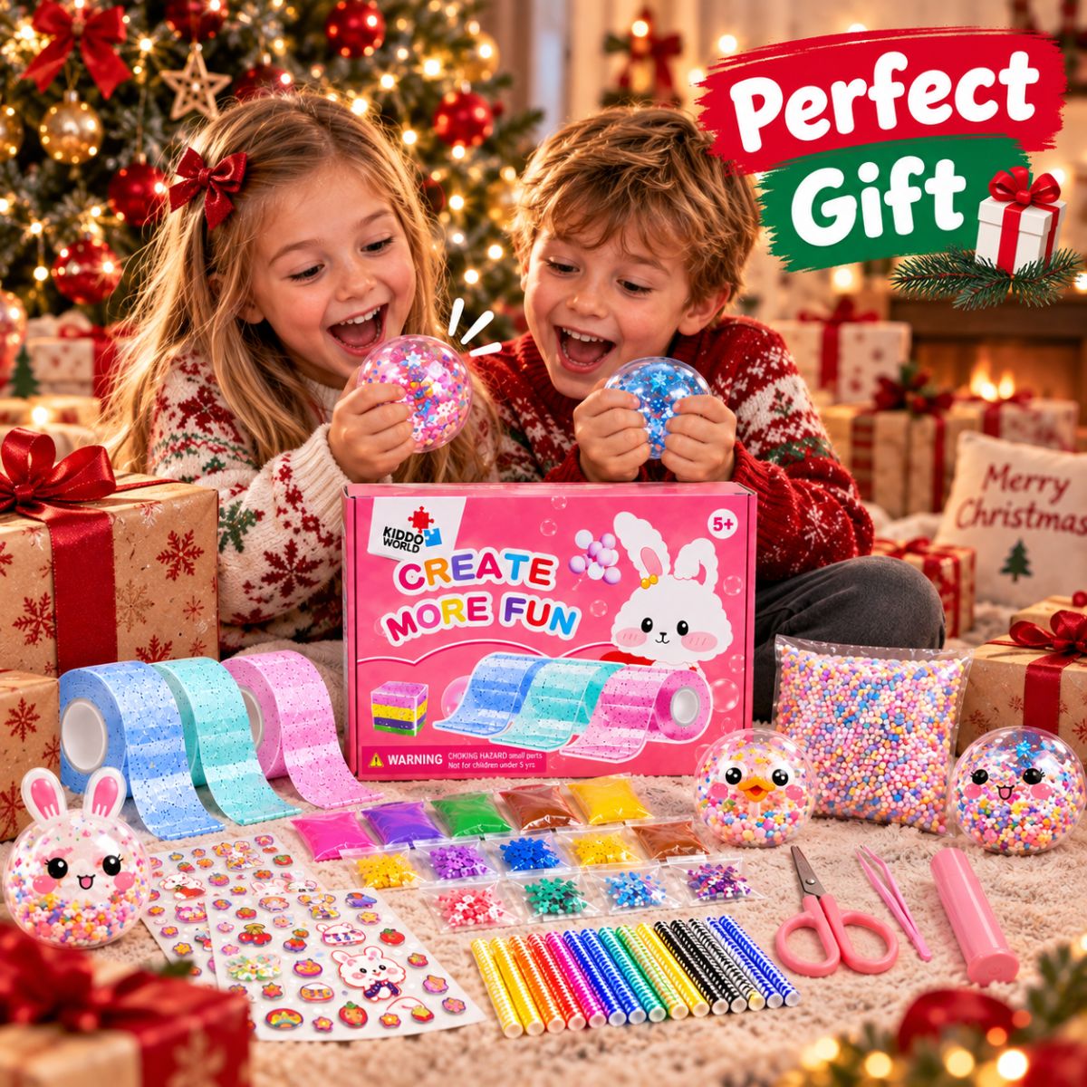 Nano Tape Bubble Squishies – Creative 41-Piece Kit (Ages 4+)