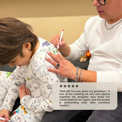 Zweiteiliges Pyjama-Set für Kinder - Color Me! 🦖 Dinosaurier