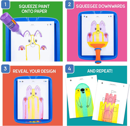 Squeegee Art – Mess-Free Painting Kit for Kids 5+