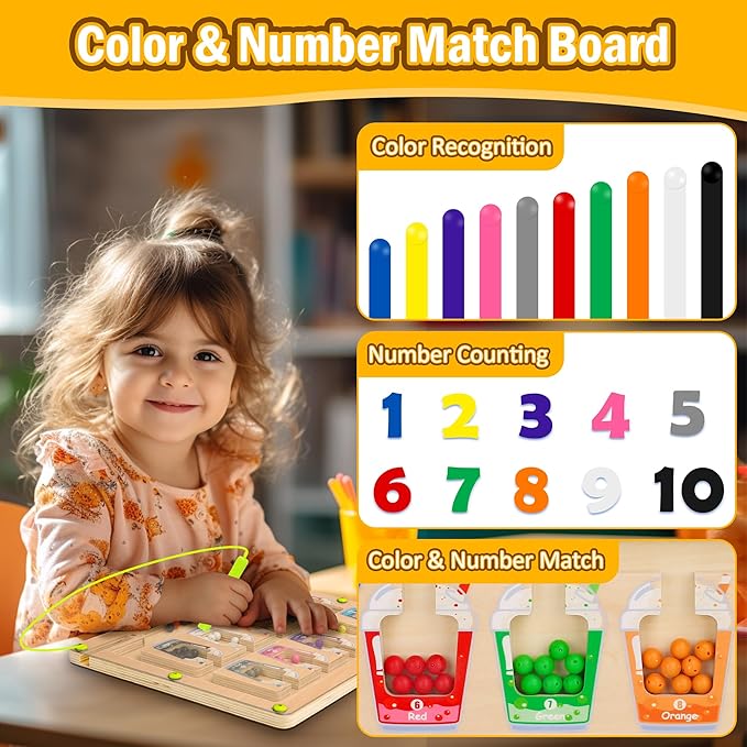 Montessori Magnetic Color Matching Board