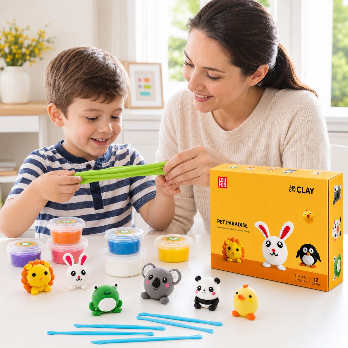 64-Piece DIY Squishy Clay Set (4+ years)